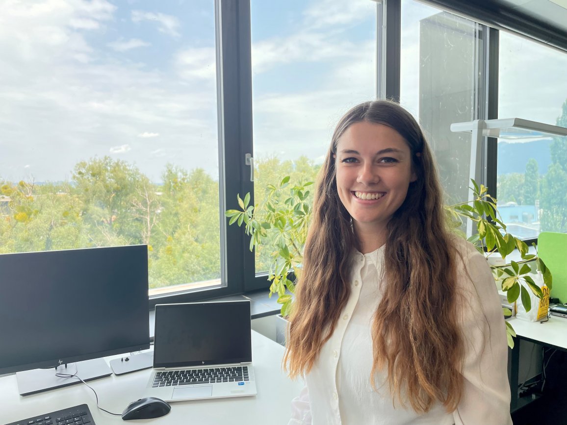 Pia Rhomberg in ihrem Büro.