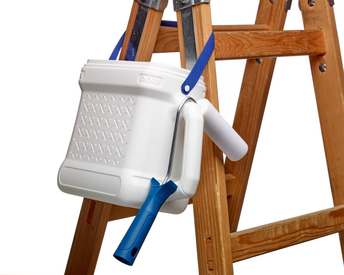 Compaintion attached to ladder