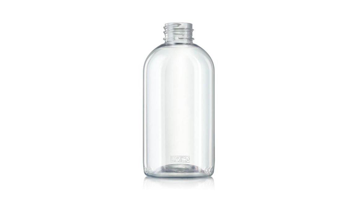 Reusable PET bottle from ALPLA and zerooo for cosmetic and care products.