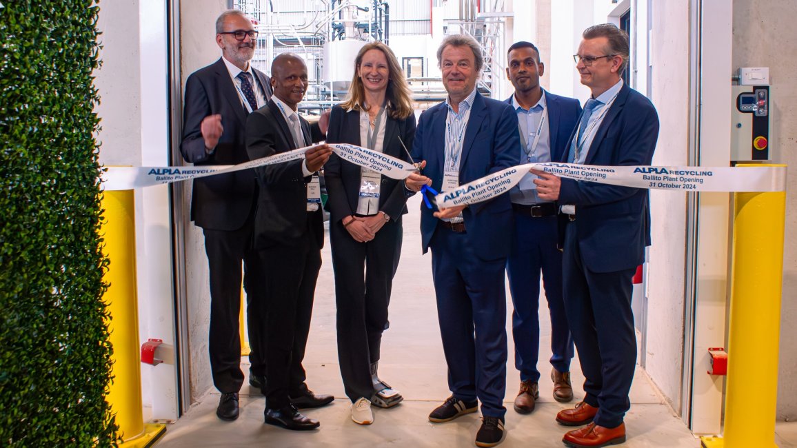 ALPLA Ballito Recycling Plant Ribbon Cut