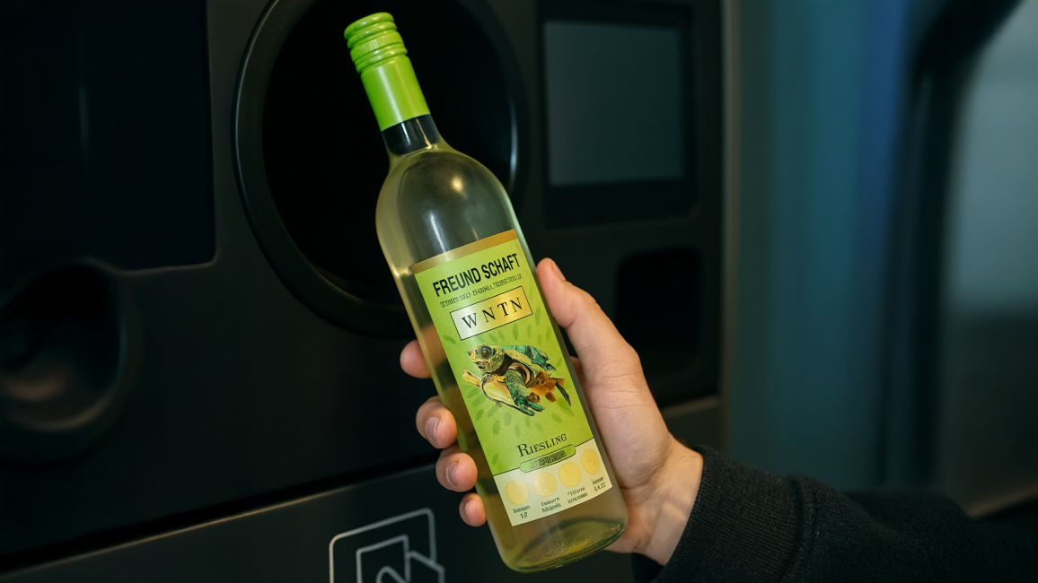 pet wine bottle for deposit system